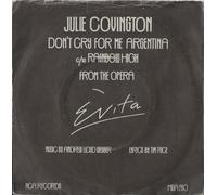 JULIE COVINGTON - don't cry for me, argentina 45 rpm single