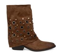 Julie Dee - TEX Borchie Ankle Boot - Femme - Chaussures - Brun - Taille: 36 EU