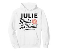 Julie Flower s'appelle comme d'habitude, mère et épouse Juliana Cute Sweat à Capuche