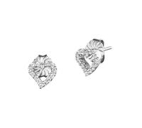Julie Julsen Boucles d'oreilles 'Amore Herzen' argent / transparent, Taille One Size