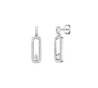 Julie Julsen Boucles d'oreilles blanc, Taille One Size