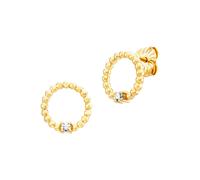 Julie Julsen Boucles d'oreilles jaune d'or, Taille One Size