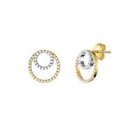 Julie Julsen Boucles d'oreilles or / transparent / blanc, Taille One Size