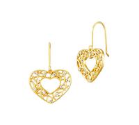 Julie Julsen Boucles d'oreilles or / transparent, Taille One Size