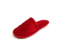 Julie Julsen® Pantoufles en coton éponge Bordeaux 38/42