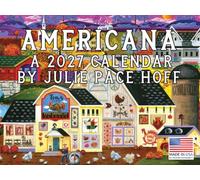 Julie Pace Hoff Calendrier mural mensuel 2025 Motif art populaire américain 12 mois