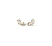 Julie Sandlau Treasure Boucles d'oreilles Argent ST75GDCZ - Femme - Argent 925