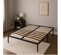 JULIE - Solide et Confortable Sommier Cadre a lattes Pieds 160x200 x 29 cm en Metal - Montage Rapide et Facile