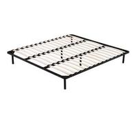JULIE - Solide et Confortable Sommier Cadre a lattes + Pieds 180x200 x 29 cm en Metal - Montage Rapide et Facile - epaisseur du Metal +/- 1,2 mm 3 x