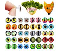 Julie Wang 40PCS 30mm Auto-Adhésif Dragon Animal Eye Googly Wiggle Eyes pour DIY Artisanat Autocollant Enfants École Classe Arts Artisanat Décoration