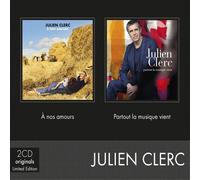 JULIEN CLERC - COFFRET 2CD(A NOS AMOURS/PARTOUT LA MUSIQUE VIENT) 2 CD NEUF