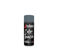 Julien Peinture Aérosol Intérieure et Extérieure Color Touch en Phase Aqueuse - Anthracite Brillant - 400ml