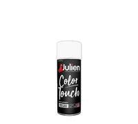 Julien Peinture Aérosol Intérieure et Extérieure Color Touch en Phase Aqueuse - Blanc Neige Brillant - 400ml