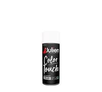 Julien Peinture Aérosol Intérieure et Extérieure Color Touch en Phase Aqueuse - Blanc Neige Satin - 400ml
