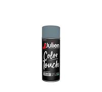 Julien Peinture Aérosol Intérieure et Extérieure Color Touch en Phase Aqueuse - Bleu Gris Satin - 400ml