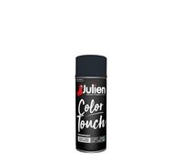 Julien Peinture Aérosol Intérieure et Extérieure Color Touch en Phase Aqueuse - Noir Satin - 400ml