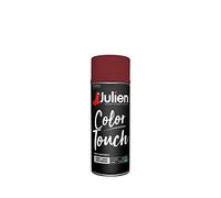 Julien Peinture aérosol Color Touch phase aqueuse intérieure et extérieure Rouge Basque Satin 400 ml