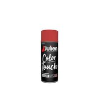 Julien Peinture Aérosol Intérieure et Extérieure Color Touch en Phase Aqueuse - Rouge Feu Brillant - 400ml