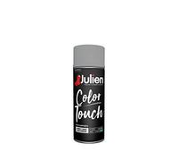 Julien Peinture Aérosol Intérieure et Extérieure Color Touch en Phase Aqueuse - Titanium Satin - 400ml