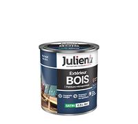 Julien Peinture Bois Microporeux Extérieur Satin - Portes, fenêtres, portails, mobilier de jardin - Bleu Cobalt 0,5 L