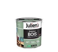 Julien Peinture Bois Microporeux Extérieur Satin - Portes, fenêtres, portails, mobilier de jardin - Vert Provence 2,5 L