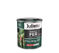 Peinture solvant fer métal anti rouille vert basque RAL 6005 brillant 0.5L JULIEN