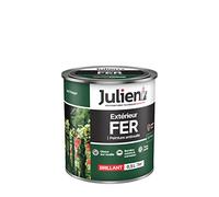 Peinture solvant fer métal anti rouille vert potager brillant 0.5L JULIEN
