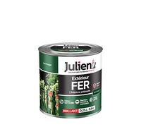 Julien Peinture Fer Anti-Rouille Brillant - Portes, grilles, portails, mobilier de jardin en métal - Vert Potager 0,25 L