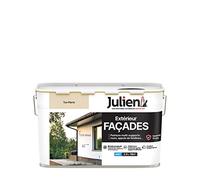 Julien Peinture pour Façades Multi-Supports en phase Aqueuse - Murs extérieurs, appuis de fenêtres, soubassement, gouttières - Ton Pierre 2,5 L