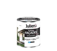 Julien Peinture pour Façades Multi-Supports en phase Aqueuse - Murs extérieurs, appuis de fenêtres, soubassement, gouttières - Blanc 1 L