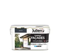 Julien Peinture pour Façades Multi-Supports en phase Aqueuse - Murs extérieurs, appuis de fenêtres, soubassement, gouttières - Anthracite 2,5 L
