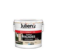 Julien Peinture pour Façades Multi-Supports en phase Aqueuse - Murs extérieurs, appuis de fenêtres, soubassement, gouttières - Ton Pierre 12 L