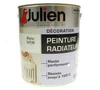 Julien Peinture Radiateur Formule Glycero Haute Performance jusqu'à 120°C - Blanc Satiné - 2,5L