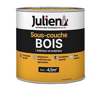 Julien Peinture Sous-Couche - Bois Intérieur et Extérieur - Portes, Volets, Fenêtres - Blanc Mat 0,5L