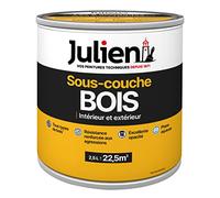 Julien Sous-couche pour bois – Intérieur et extérieur, portes/volets/fenêtres – Blanc mat 2,5L