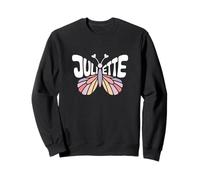 Juliette Butterfly - Word Art personnalisé avec nom Mignon Sweatshirt