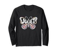 Juliette Papillon - Personnalisé Mignon nom Word Art Manche Longue