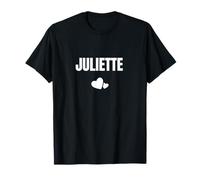Juliette Prénom Personnalisé Anniversaire Cœur Mignon T-Shirt
