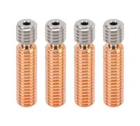 Julihai 4 Pièces D'imprimante 3D, Tube de Gorge avec Disjoncteur Thermique Entièrement en Métal, Extrudeuse Professionnelle en Alliage de Cuivre, Pièces D'imprimante de Fabrication Soignée pour une