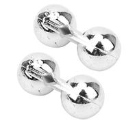 Julihai 40 Perles D'attraction de Pêche à Double Cliquetis, Produisant du Bruit et des Vibrations pour Attirer Les Poissons, Disponibles en 3 Couleurs pour la Pêche en Eau Douce et en (Silver)