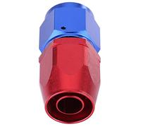 Julihai AN10 Raccord d'extrémité de Tuyau de Conduite de Carburant Pivotant à 45 Degrés, Adaptateur de Refroidisseur d'huile en Aluminium, anodisé Bleu et Rouge (0°)