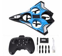 Julihai Avion télécommandé, Jouet d'avion RC en Mousse EPP avec 3 Modes de Vitesse, Maintien D'altitude, Rouleau de Cascade, Retournement à 360 °, Lumière LED pour Le Vol de Nuit,