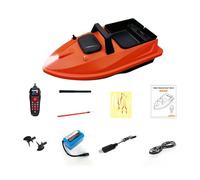 Julihai Bateau Amorceur Intelligent GPS Beidou, Drone de Pêche radiocommandé avec Retour Automatique et Portée de 500 M, Gyroscope intégré pour Une Navigation Stable, éclairage Nocturne et (12 000