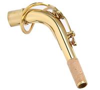 Julihai Bocal de Saxophone, Tube coudé en Laiton pour Saxophone Alto, Accessoire pour Instrument de Musique, avec un Excellent Flux D'air et une Justesse Optimale, pour Alto (GOLD)