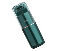 Julihai Boîte de Rangement de Brosse à Dents de Voyage, Paquet de 2, étui Portable en Plastique Dur Transparent pour Brosse à Dents et Dentifrice avec Conception Détachable pour Voyage, (Green)