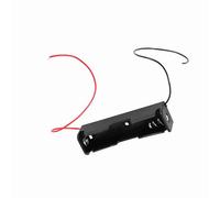 Julihai Boîte de Rangement de Support de Batterie en Plastique, 10 Pièces, avec Connecteur de Câble pour 1x Type de Pince/Support de Batterie, Couleur Noire, Taille: 7.6x2.1x2cm