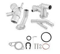 Julihai Boîtier de Thermostat CNC pour Tuyau D'eau en Fonte D'aluminium pour MK4 1.8T - Installation Facile et Fabrication Professionnelle Durable pour les Amateurs de Voitures