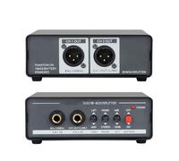 Julihai Boîtier DI Actif, Interface Sonore équilibrée à Double Canal, Convertisseur de Signal, Isolateur de Terre, Réponse en Fréquence 20 Hz, 20 KHz, Boîtier Direct DI Professionnel