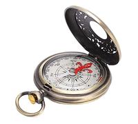 Julihai Boussole pour Enfants, Outil de Navigation Léger en Laiton pour Les Aventures en Plein Air, Idéal pour la Randonnée et l'exploration de la Nature