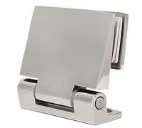 Julihai Charnière en Acier Inoxydable, Charnière Simple Face Inclinée pour Porte Fenêtre en Verre de Maison, Sûre et Fiable, Porte en Verre trempé, Assurance qualité, Acier Inoxydable 304, 2,8 X 2,7